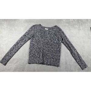 Lou & Grey Women's Marled Raglan Scoop Neck Sweater Gray Size XS